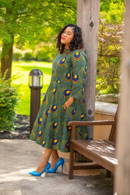 Green Peacock Dress